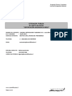 Certificación: Cotizacion Publica ID: 516771-42-COT23 "Certificación Ascensor Sii Arica"