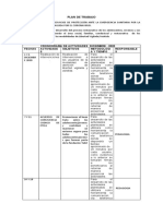 Plan de Trabajo: Objetivo: Continuar Con El Desarrollo Del Proceso Restaurativo de Los Adolescentes, Jóvenes y Sus