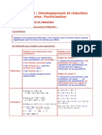 Calcul Littéral: Développement Et Réduction D'une Expression. Factorisation