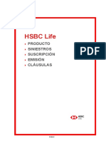 HSBC Life: Producto Siniestros Suscripción Emisión Cláusulas