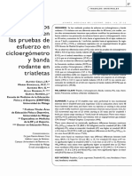 Aspectos Diferenciales en Las Pruebas de Esfuerzo en Cicloergómetro y Banda Rodante en Triatletas