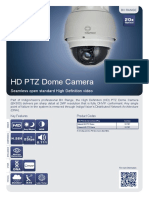 BX Range - HD PTZ Dome Camera - Datasheet A4