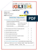 "Liceo Cristiano Fuentes de Luz": Review Sheet / Hoja de Repaso