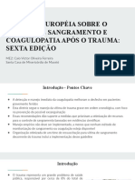 Diretriz Europeia sobre Sangramento e Coagulopatia após Trauma