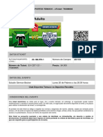 Galería Ñielol - Adulto: Club Deportes Temuco - Eticket: Tk808665