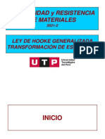 Elasticidad Y Resistencia de Materiales: Ley de Hooke Generalizada Transformación de Esfuerzos