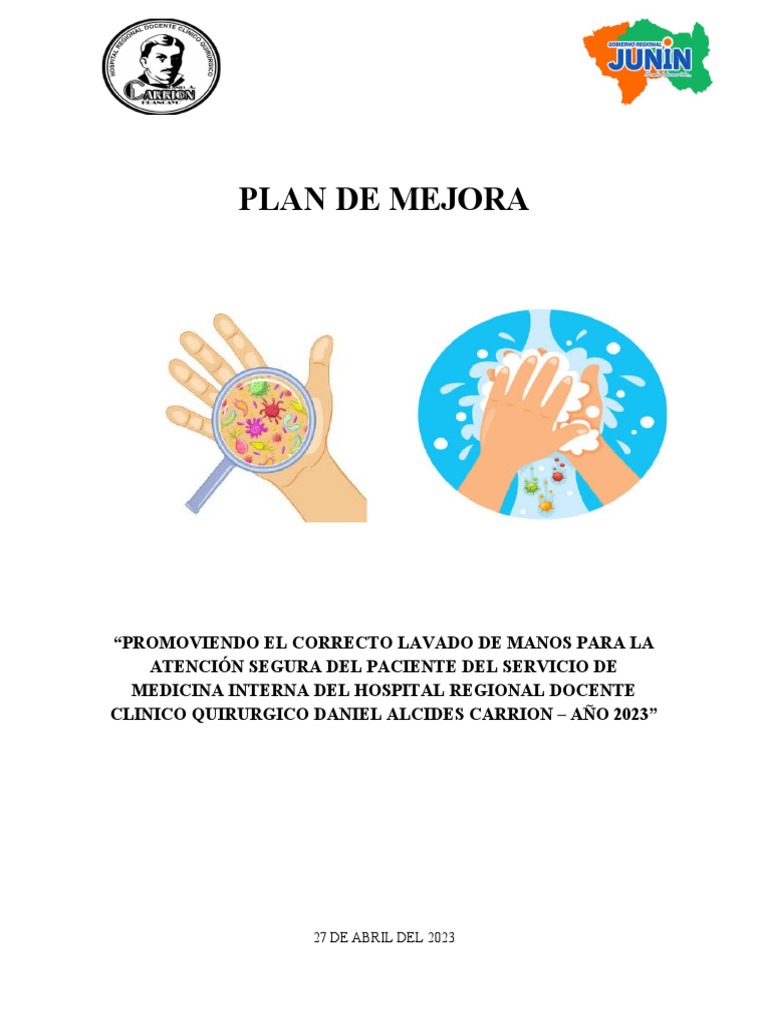 Mejora del Lavado de Manos en Medicina | PDF | Lavado de manos ...