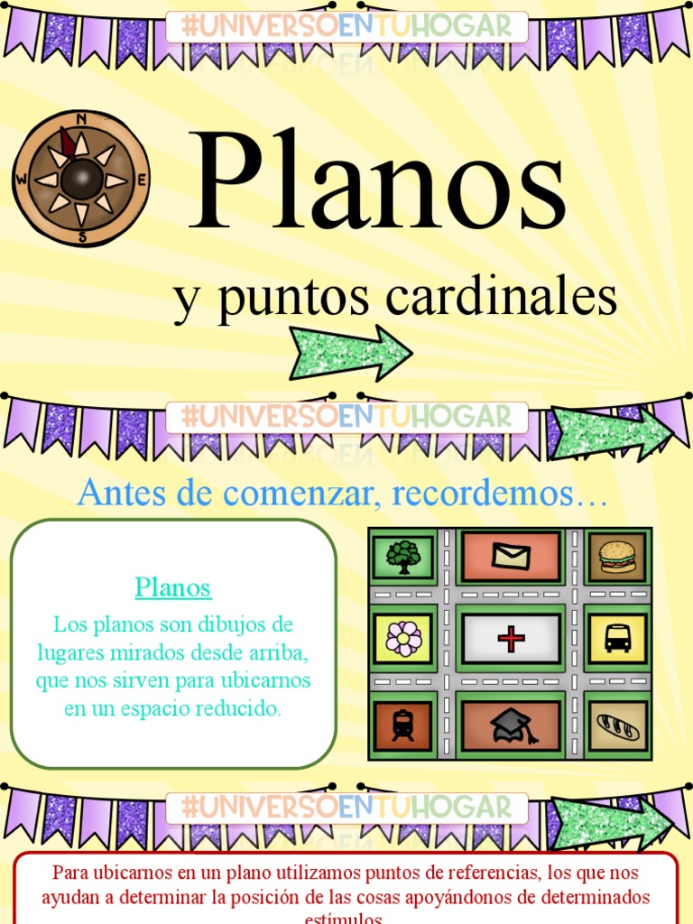 Planos y Puntos Cardinales para Niños | PDF