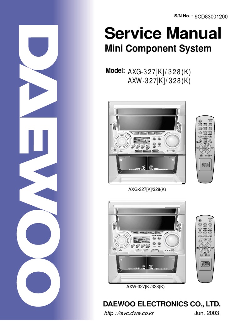 Service Manual: Mini Component System | PDF | Technology & Engineering