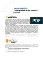 Learning Episode 7:: Making A Doable Action Research Proposal