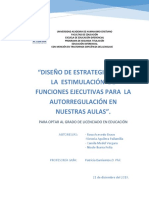 Diseño de Estrategias para La Estimulación de Funciones Ejecutivas para La Autorregulación en Nuestras Aulas