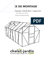 Notice de Montage: Serre de Jardin Diamant 146 (8.2m ) + Base 5cm