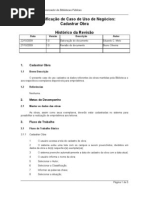 Caso de Uso - Cadastrar Obra