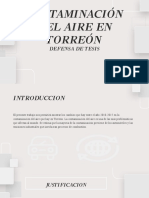 Contaminación Del Aire en Torreón: Defensa de Tesis