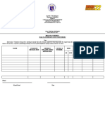 BE Form 4-DAILY ATTENDANCE OF VOLUNTEERS