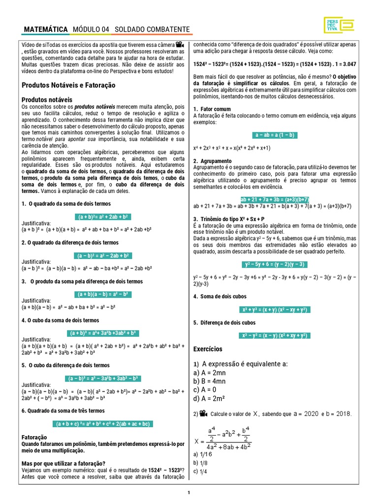 Apostila - Módulo 04 | PDF | Notação | Lógica matemática