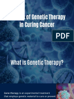 Benefits of Genetic Therapy in Curing Cancer