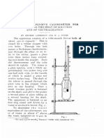 A Simple, Inexpensive Calorimeter For Determining The Heat of Solution and of Neutral