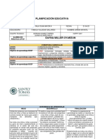 Planificación Educativa Formato