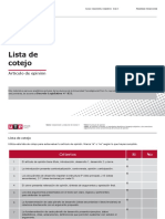 Semana 6 - Lista de Cotejo para Artículo de Opinión