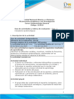 Guia de Actividades y Rúbrica de Evaluación - Unidad 1 - Fase 2 - Indicadores Epidemiológicos