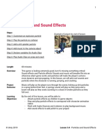 Lesson Plan 3.4 - Particles and Sound Effects