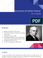 Introdução Ao Pensamento de Sándor Ferenczi: Prof. Dr. Fábio Belo