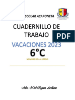 Cuadernillo de Trabajo: Vacaciones 2023