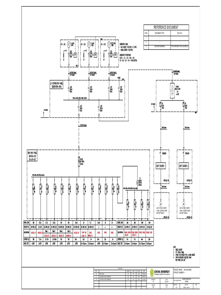 Key Single Line Diagram - Facility - Rev03-Model | PDF