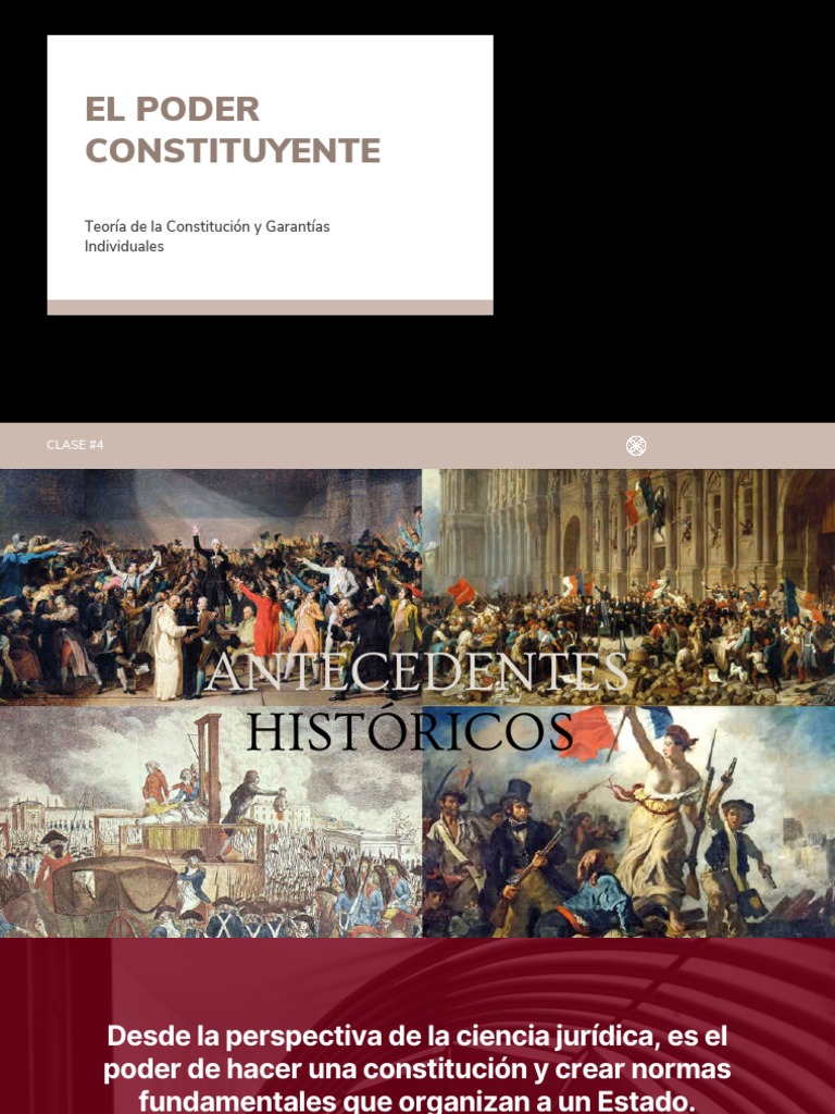 Poder Constituyente y su Naturaleza | PDF | Constitución | Estado ...