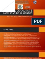 CONTROL DE CALIDAD E INOCUIDAD DE ALIMENTOS CLASE FINAL