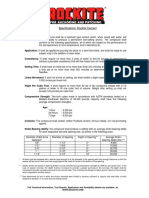 Rockite Cement Specifications