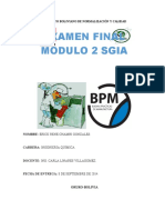 Examen Final Modulo 2 Sgia: Instituto Boliviano de Normalización Y Calidad