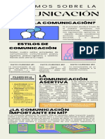 Infografía Comunicación y Marketing Minimalista Azul