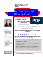 The Secrets of Discipline 2nd Flier