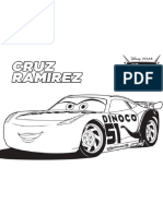 Coloriage Cars 53 Avec Cruz Ramirez - PNG