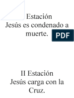 I Estación Jesús Es Condenado A Muerte