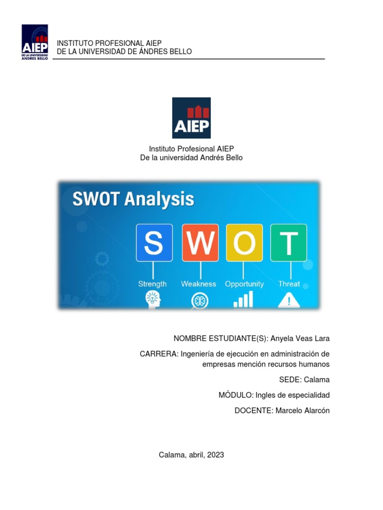 Instituto Profesional AIEP SWOT | PDF