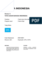 Modul 5 Tata Ejaan Bahasa Indonesia FTI-Teknik Sipil