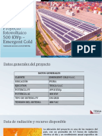 Proyecto Fotovoltaico 500 KWP - Emergent Cold: Sistema de Inyección A Red de 500 KWP