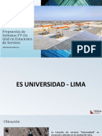 Propuestas de Sistemas FV On Grid en Estaciones de Servicio: Corporación Primax S.A