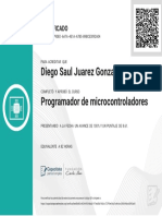 Diego Saul Juarez Gonzales Programador de Microcontroladores