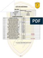 Lista de Asistencia