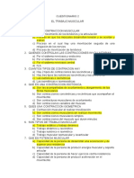 Cuestionario sobre tipos de contracción muscular, trabajo muscular e higiene postural