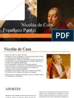 Aportes de Nicolás de Cusa y Francisco Patrizi