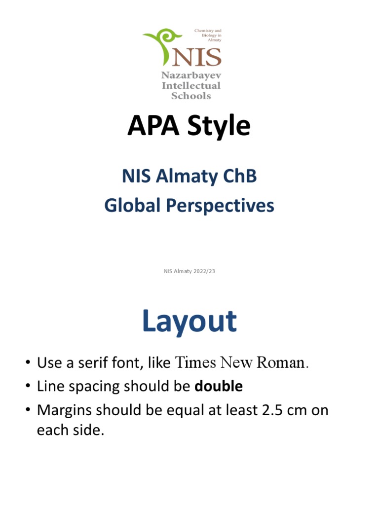 APA Style guide for research papers | PDF
