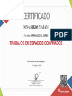 Curso Trabajos en Espacios Confinados - Doc 47843926 - NINA SIKOS YAFAM
