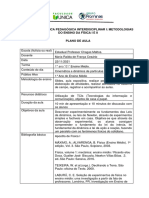 Disciplina: Prática Pedagógica Interdisciplinar I: Metodologias Do Ensino Da Física I E Ii