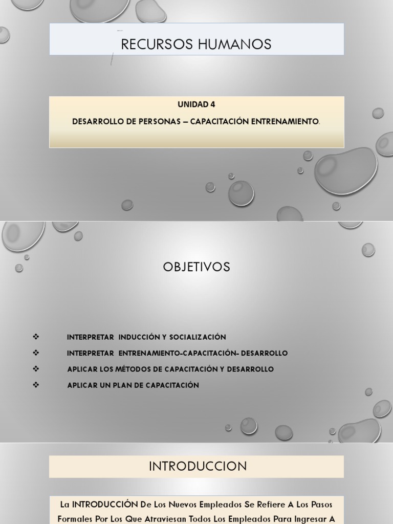 Tema 4 Desarrollo y Capacitacion | PDF | Gestión de recursos humanos