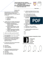 Examen de Mejoramiento Fisica 6to